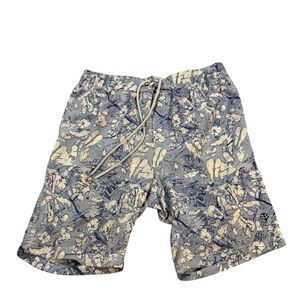 Coolibar Swim Trunks‎ Ice Berg Print Blue White Black Size Medium